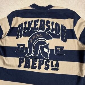 Timeout‎ Los Angeles Mens Large Striped Long Sleeve Riverside Preps LA Graphic T